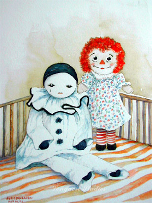 Raggedy Ann and Pierrot